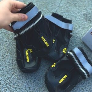 QUMY Dog Shoes for Large Dogs, Medium Dog Boots & Paw Protectors Sz 8